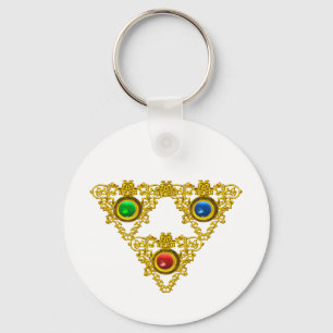 MAGISCHES ELFIC TALISMAN-/GOLD-DREIECK MIT SCHLÜSSELANHÄNGER