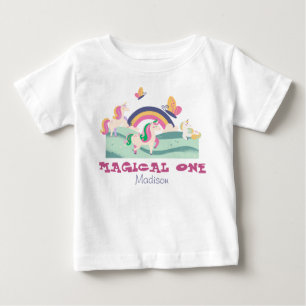magisches erstes Baby-Jahres-Tages-Personalisierte Baby T-shirt