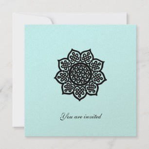 MAGISCHES EVENT metallisches goldenes Papier Einladung