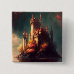 Magisches Fantasy-Schloss Button