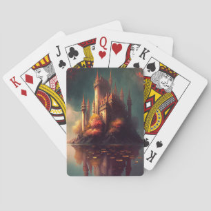 Magisches Fantasy-Schloss Spielkarten