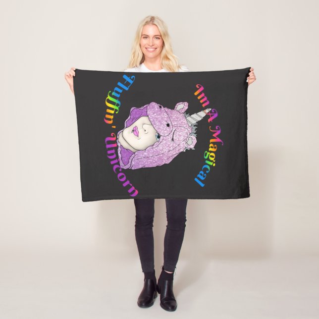 Magisches Fluffin Unicorn Fleece Blanket, klein (Beispiel)