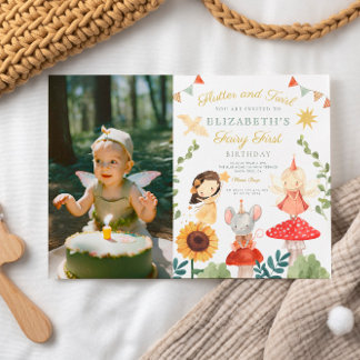 Magisches Foto Verzauberte Fee Erstgeburt Einladung