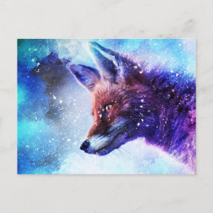 Magisches Fox Spirit Animal Postkarte
