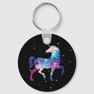Magisches Galaxie-Einhorn Schlüsselanhänger