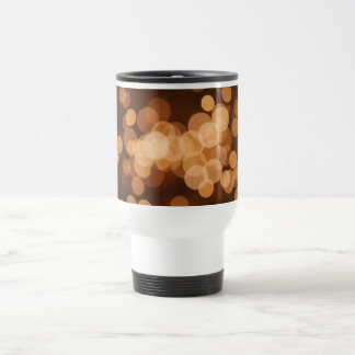 Magisches gelbes abstraktes Bokeh Reisebecher
