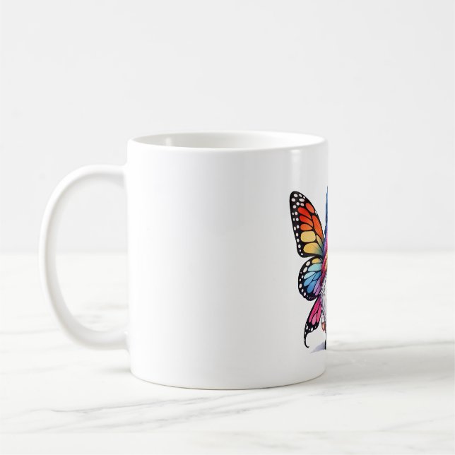 Magisches Genom mit Flügeln Kaffeetasse (Links)
