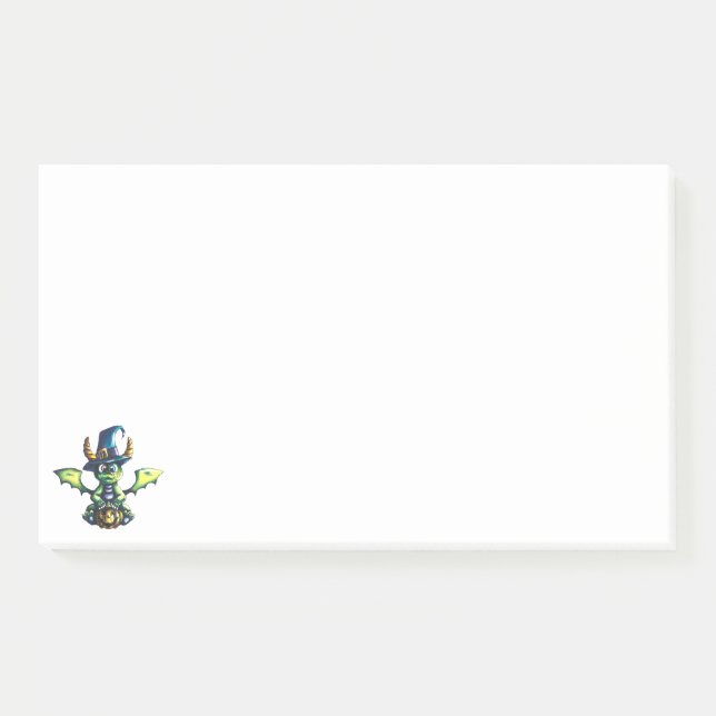 Magisches Halloween-Drachendesign Post-it Klebezettel (Vorderseite)