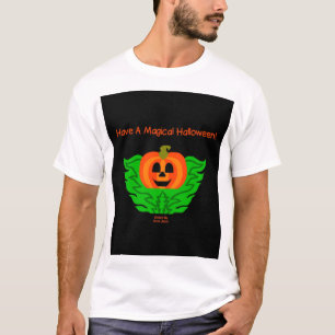 Magisches Halloween Pumkin Men White T Shirt