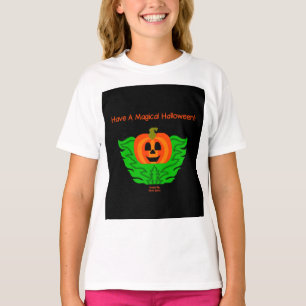 Magisches Halloween Pumpkin Girls White T Shirt