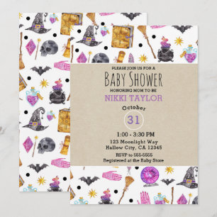 Magisches Halloween Whimsical Baby Dusche Einladung