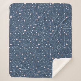 Magisches Herz Muster Sherpadecke