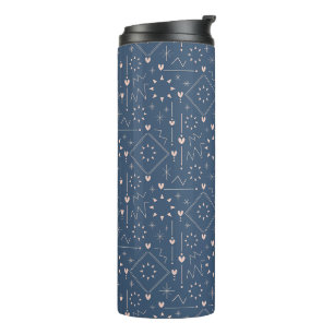 Magisches Herz Muster Thermosbecher