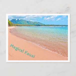 Magisches Kauai--schöne verlassene Strand Postkarte