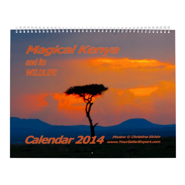 Magisches Kenia und seine wild lebenden Tiere Kalender (Titelbild)
