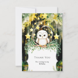 Magisches Kinderuhn Geburtstag Dankeskarte