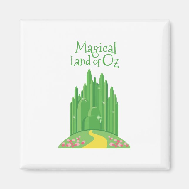 Magisches Land Oz Magnet (Vorne)