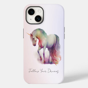 Magisches Lila Erröten Ombre Einhorn Case-Mate iPhone 14 Hülle