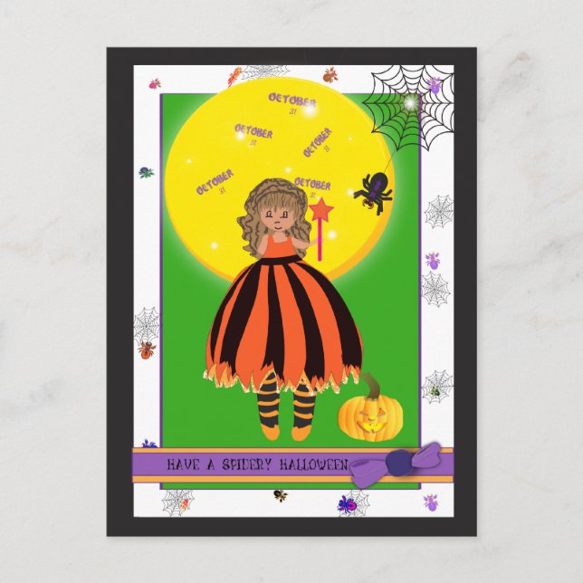 Magisches Mädchen Postkarte (Vorderseite)