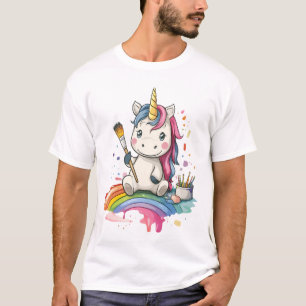 Magisches Maler Einhorn (1) T-Shirt