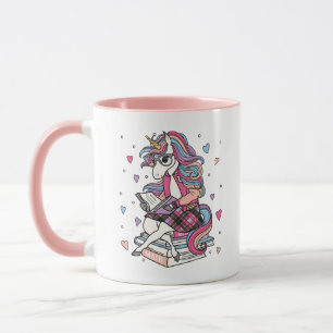 Magisches Mathe-Einhorn Süßer Gelehrter Leser Tasse