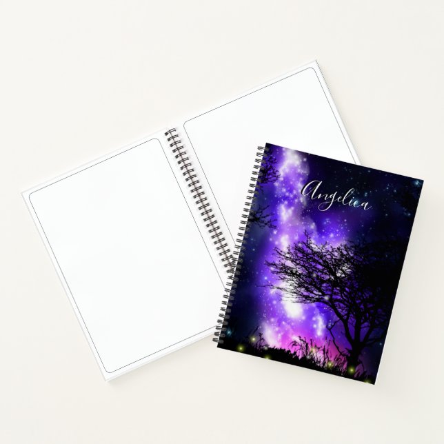 Magisches MilchstraßNotebook Notizbuch (Innenseite)