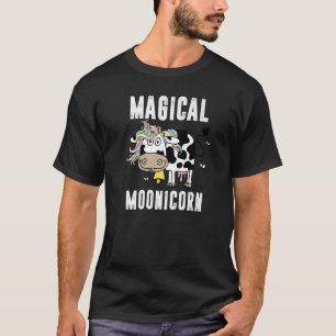 Magisches Moonicorn Einhorn für Damen Kuh T-Shirt