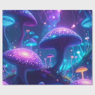 Magisches Mushroom Forest Wrapping Paper Geschenkpapier
