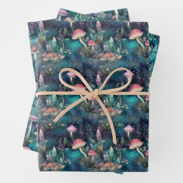 MAGISCHES MUSHROOM WALDGESCHENK GESCHENKPAPIER SET