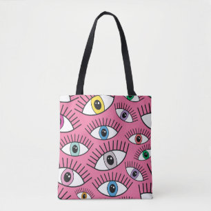 Magisches Muster mit bunten Augen. Mystischer Hint