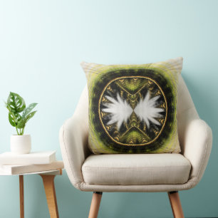 Magisches, mystisches helles Muster Kissen