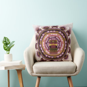 Magisches, mystisches helles Muster Kissen