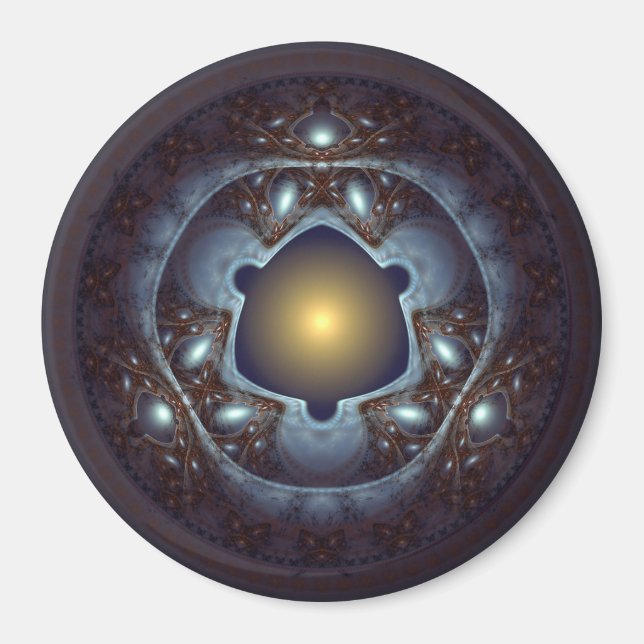 Magisches, mystisches helles Muster Magnet (Vorne)