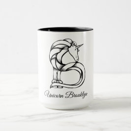 Magisches Niedliches Monogramm B Custom Unicorn Br Tasse