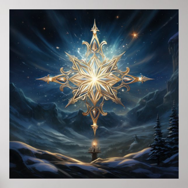 Magisches Nordsternposter Poster (Vorne)