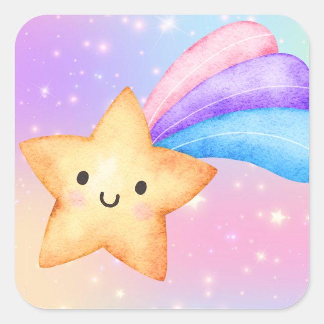 Magisches Party Shooting Star Sticker (Vorderseite)