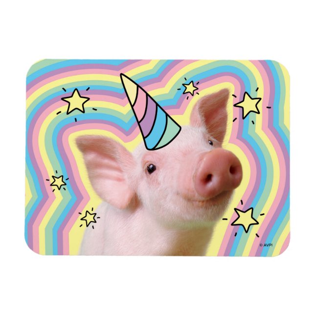 Magisches Piglet Unicorn Magnet (Horizontal)