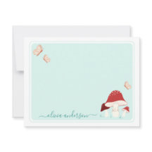 Magisches Pilz- und Schmetterlingskarte