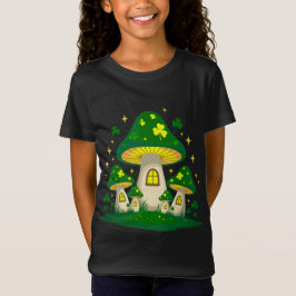 Magisches Pilzdorf mit Leuchteffekt T-Shirt