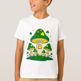 Magisches Pilzdorf mit Leuchteffekt T-Shirt