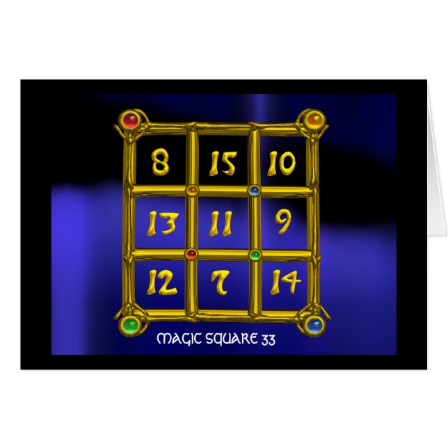 MAGISCHES QUADRAT 33 (Vorderseite (Horizontal))