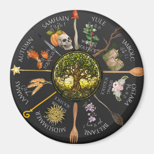 Magisches Rad des Jahres Magnet