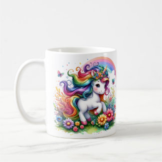 Magisches Rainbow-Einhorn - Bezaubernde 3D-Tasse Kaffeetasse