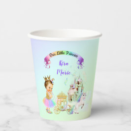 Magisches Rainbow-Prinzessin-Burgfriedhof Pappbecher