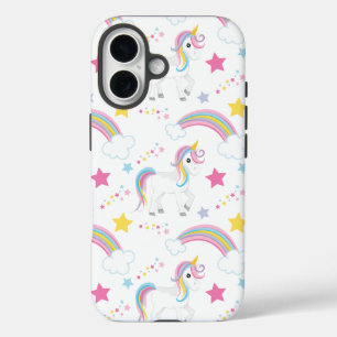 Magisches Rainbow Unicorn iPhone 16 Hülle