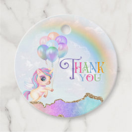 Magisches Rainbow Unicorn Geschenkanhänger