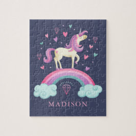 Magisches Rainbow Unicorn Puzzle