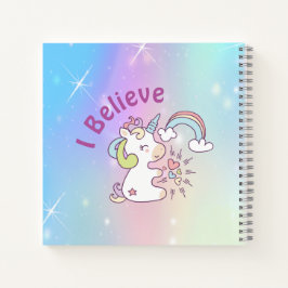 Magisches Rainbow Unicorn SpiralNotebook Notizbuch