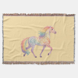Magisches Regenbogen-Einhorn Personalisiert Decke