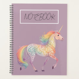 Magisches Regenbogen-Einhorn Personalisiert Planer